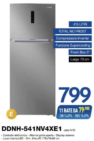 HYUNDAI FRIGO DOPPIA PORTA DDHN-541NV4XE1